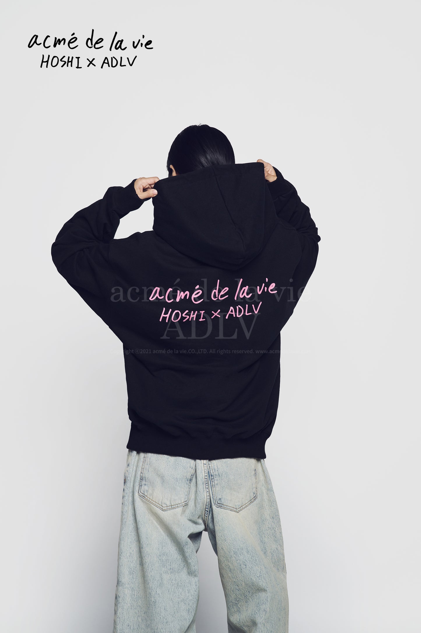 HOSHI X ADLV Tiger Figure Hoodie Black