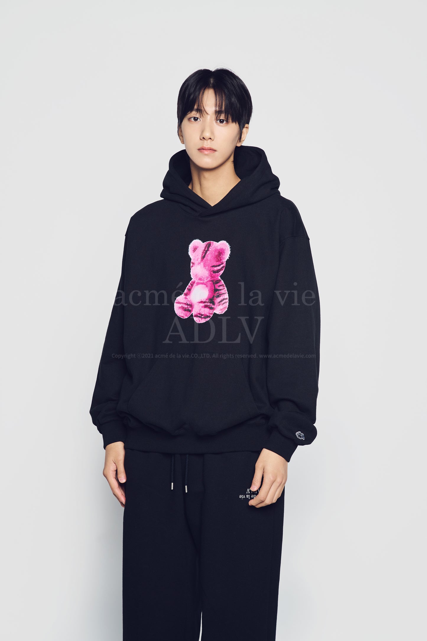HOSHI X ADLV Tiger Figure Hoodie Black