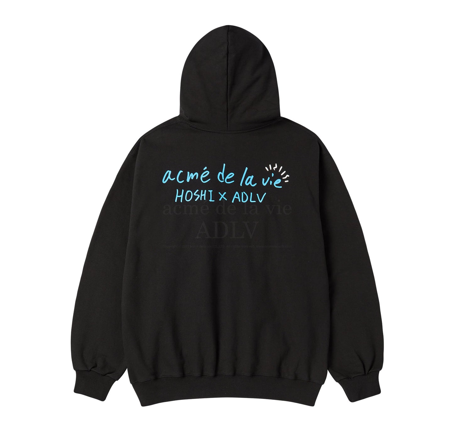 HOSHI X ADLV Tiger Sketch Hoodie Black