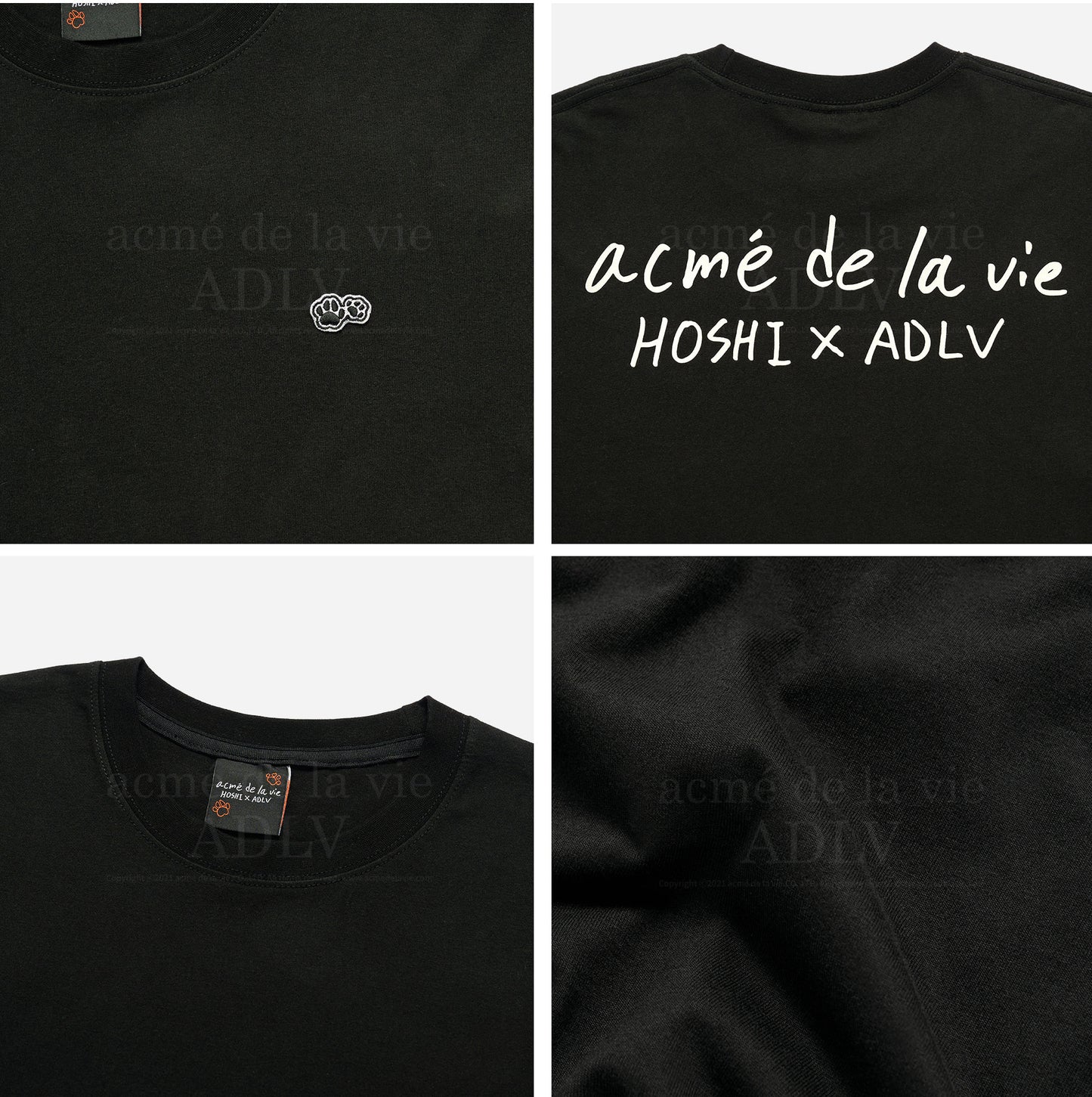 HOSHI X ADLV Wappen Short Sleeve T-Shirt Pink