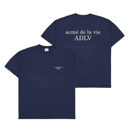 [acmé de la vie] Basic Logo Season 2 Short Sleeve T-Shirt Navy