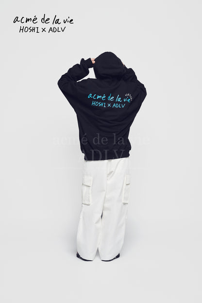 HOSHI X ADLV Tiger Sketch Hoodie Black