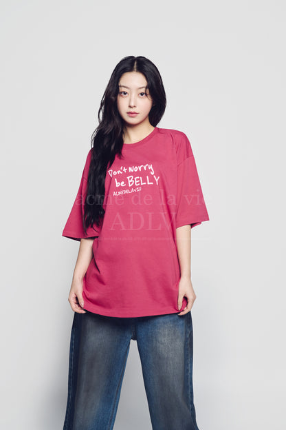 [acmé de la vie] Rabbit Belly Short Sleeve T-Shirt Pink