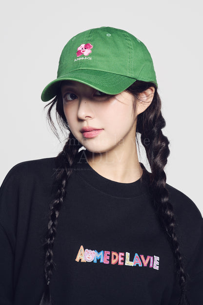 [acmé de la vie]  Clover Belly Ball Cap Green