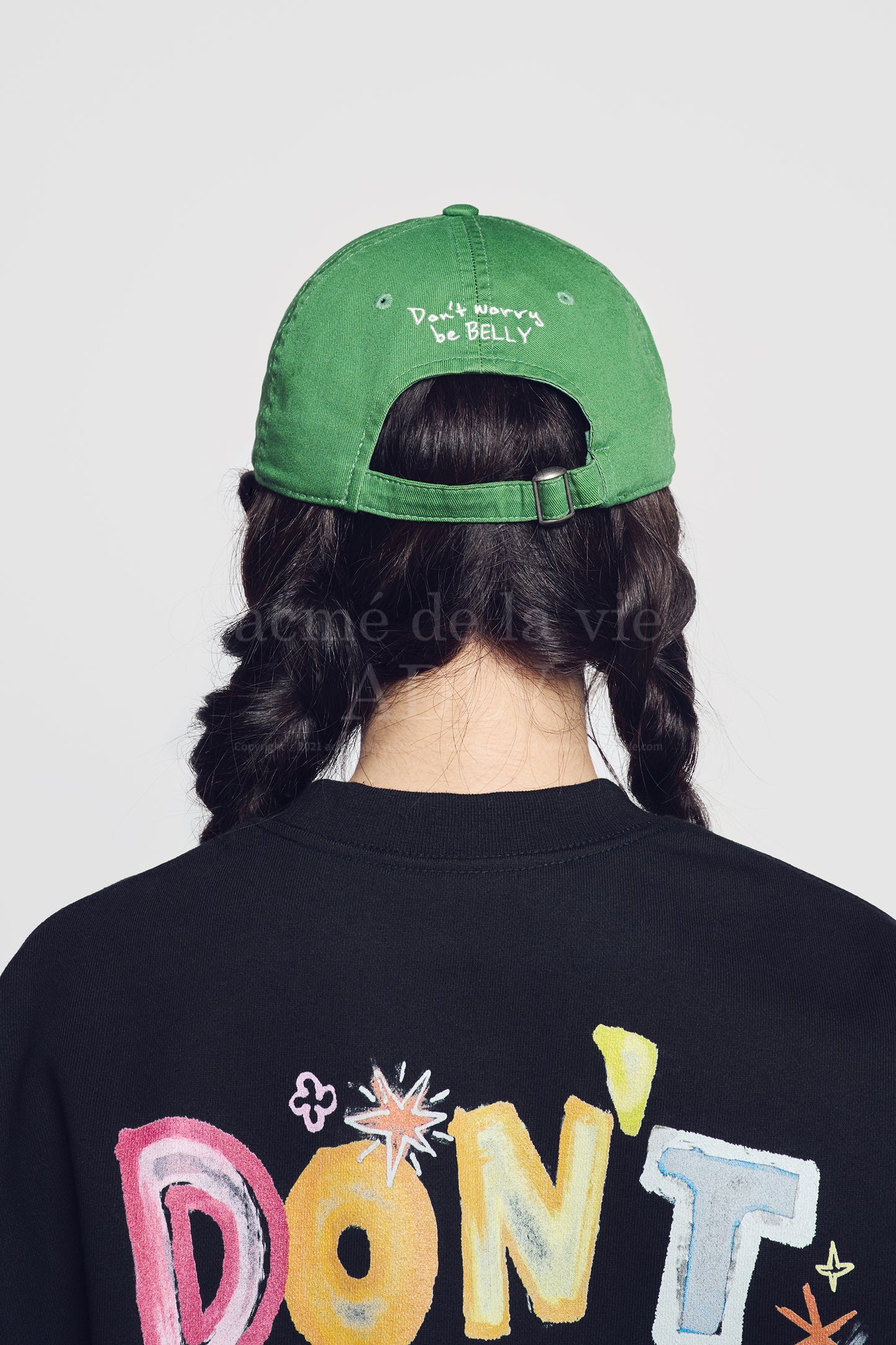 [acmé de la vie]  Clover Belly Ball Cap Green