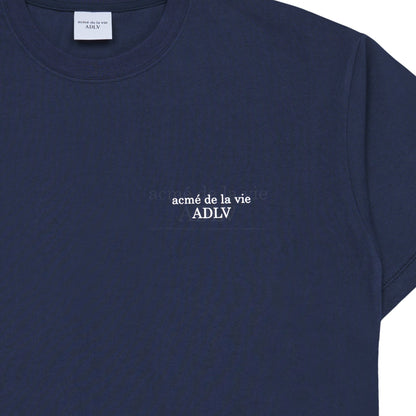 [acmé de la vie] Basic Logo Season 2 Short Sleeve T-Shirt Navy