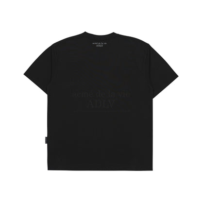 [acmé de la vie] Fuzzy Rabbit Short Sleeve T-Shirt Black