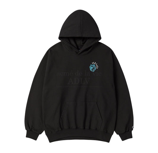 HOSHI X ADLV Tiger Sketch Hoodie Black