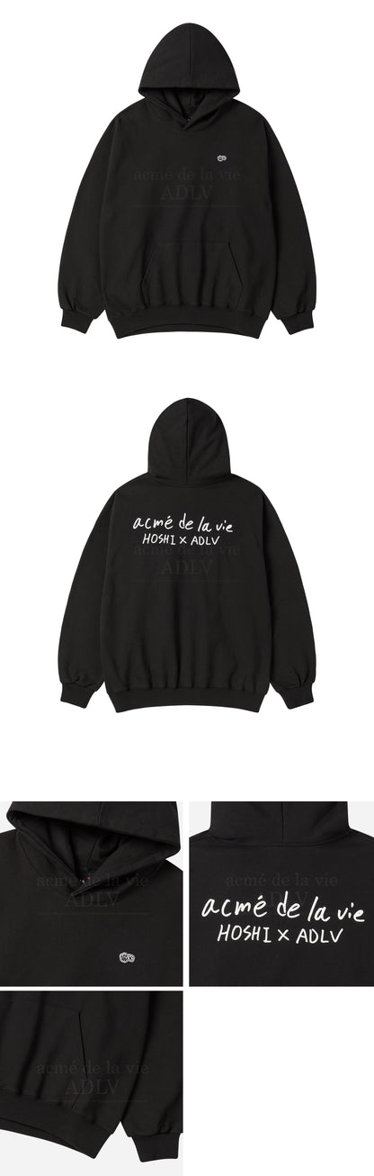 HOSHI X ADLV Wappen Hoodie Black