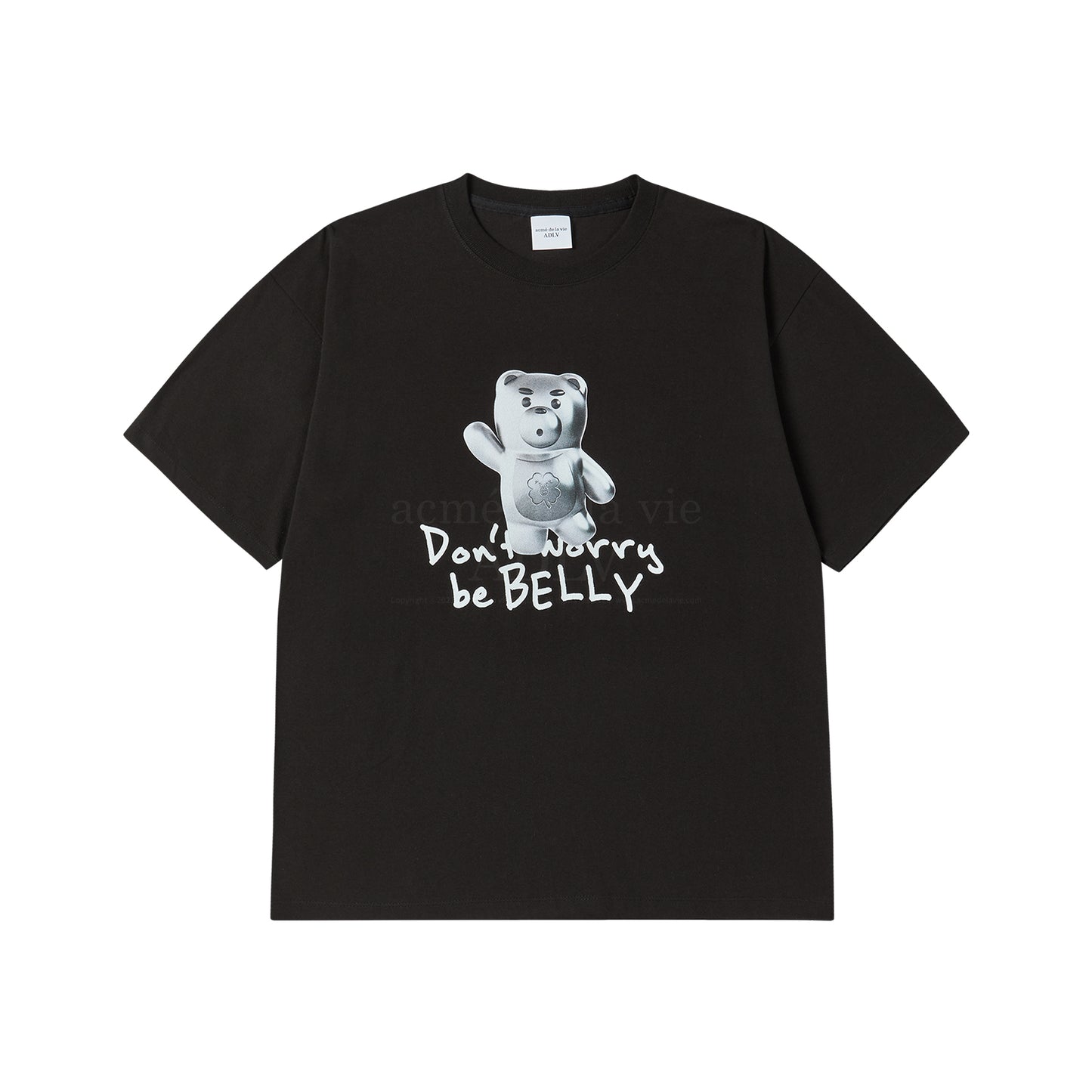 [acmé de la vie] Metal Belly Short Sleeve T-Shirt Black