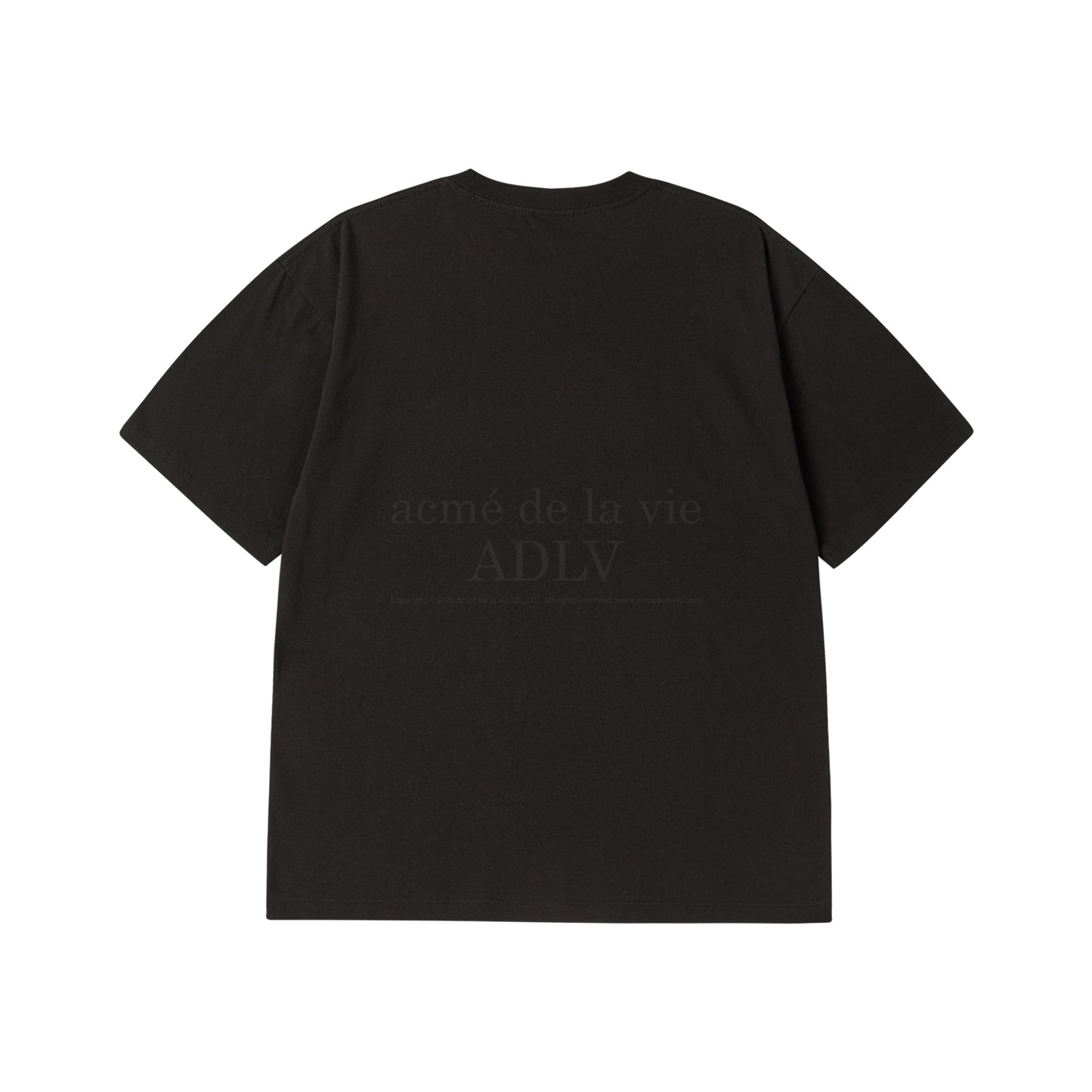 [acmé de la vie] Metal Belly Short Sleeve T-Shirt Black
