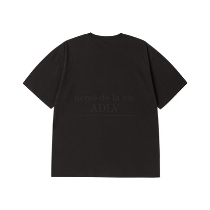[acmé de la vie] Metal Belly Short Sleeve T-Shirt Black