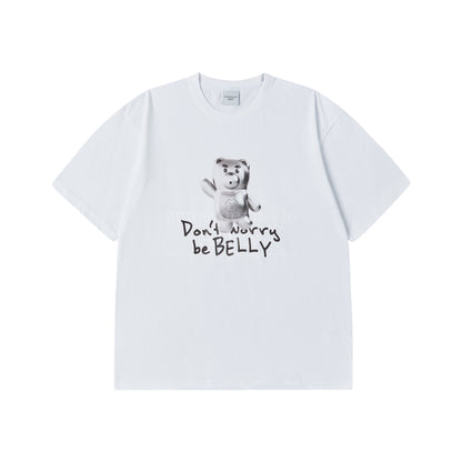 [acmé de la vie] Metal Belly Short Sleeve T-Shirt White