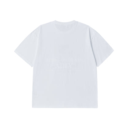 [acmé de la vie] Metal Belly Short Sleeve T-Shirt White