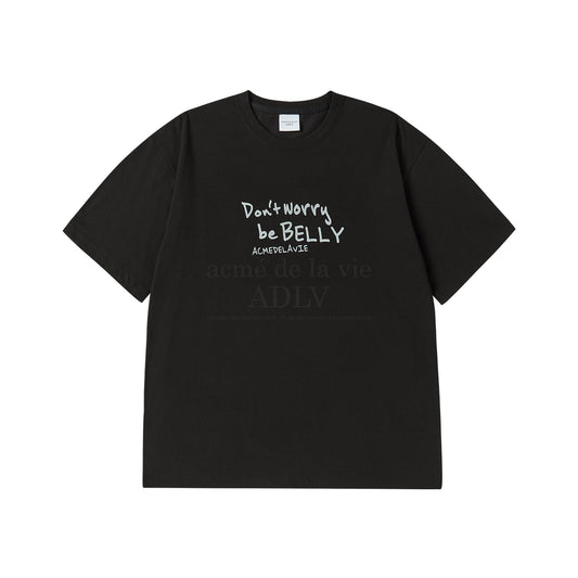 [acmé de la vie] Rabbit Belly Short Sleeve T-Shirt Black