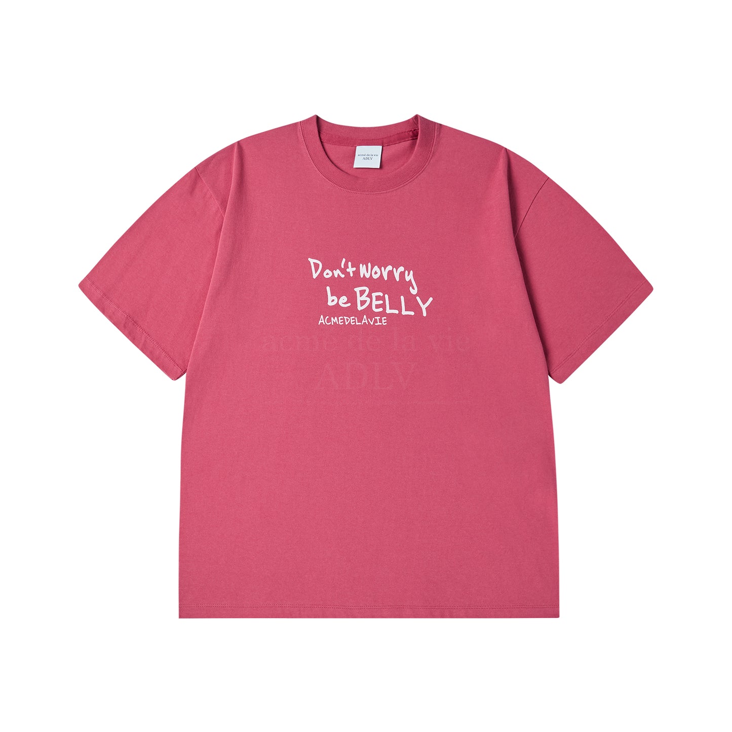 [acmé de la vie] Rabbit Belly Short Sleeve T-Shirt Pink