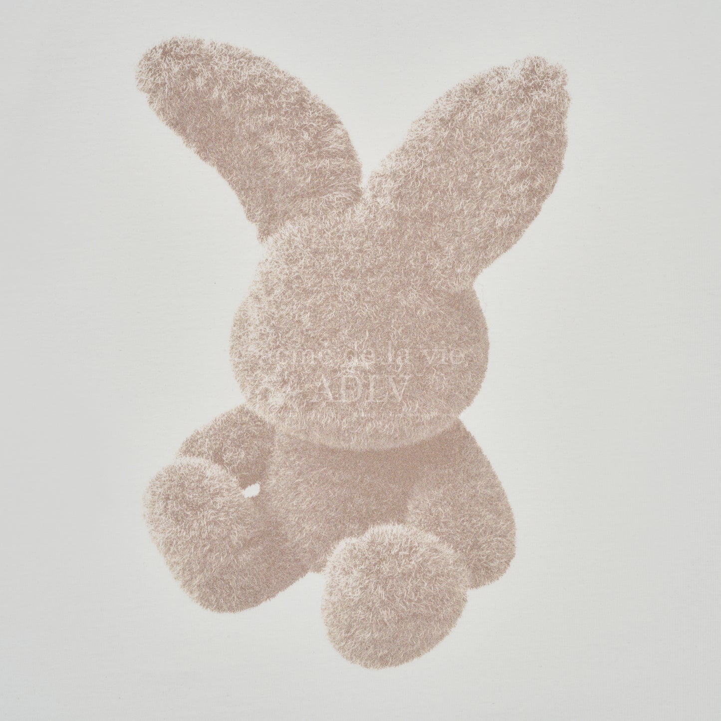 [acmé de la vie] Fuzzy Rabbit Short Sleeve T-Shirt Cream