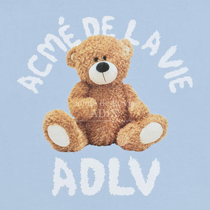 [acmé de la vie] Teddy Bear (Bear Doll) Short Sleeve T-Shirt Sky Blue