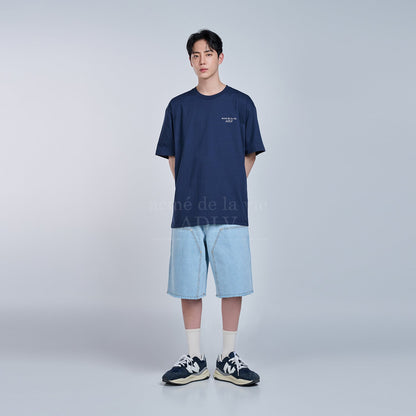 [acmé de la vie] Basic Logo Season 2 Short Sleeve T-Shirt Navy