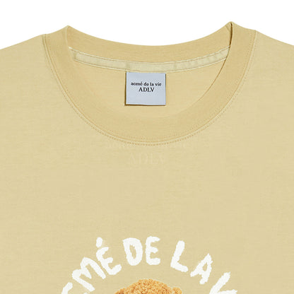 [acmé de la vie] Teddy Bear (Bear Doll) Short Sleeve T-Shirt Beige