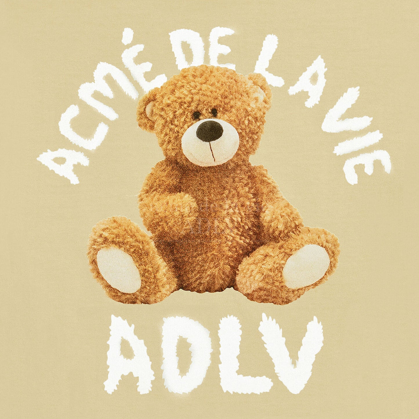 [acmé de la vie] Teddy Bear (Bear Doll) Short Sleeve T-Shirt Beige