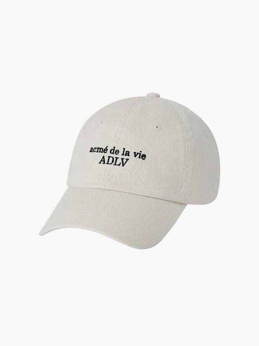 [acmé de la vie] Basic Small Logo Ball Cap Beige