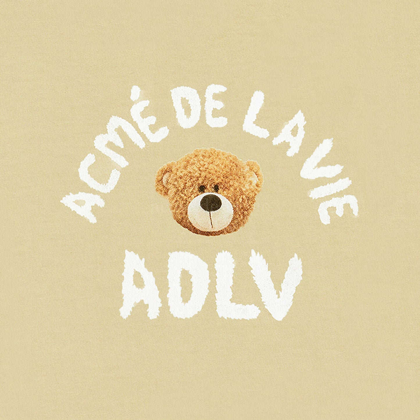 [acmé de la vie] Teddy Bear (Bear Doll) Short Sleeve T-Shirt Beige