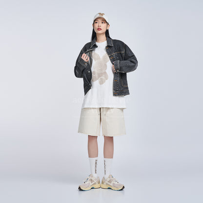 [acmé de la vie] Fuzzy Rabbit Short Sleeve T-Shirt Cream