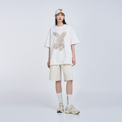 [acmé de la vie] Fuzzy Rabbit Short Sleeve T-Shirt Cream